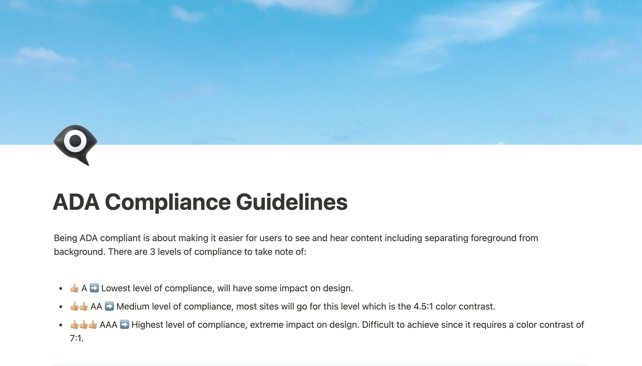 ADA Compliance Guideline